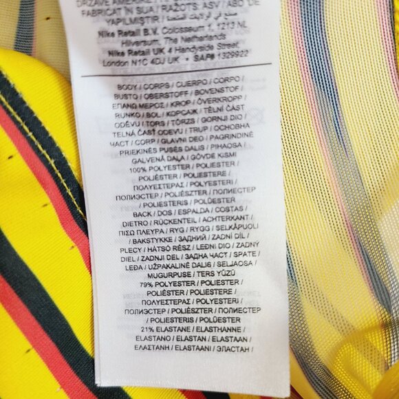 NEW Nike Womens Pro Elite Uganda Running Sports Bra DD7965-728 Size S Yellow - Picture 5 of 6